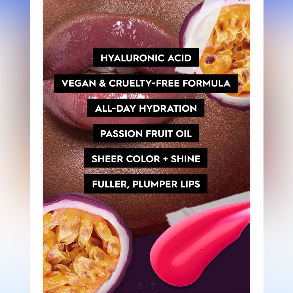 🆕Urban Decay Vice Plumping Shine Juicy Lip Balm Coconut Water Lip Plumping - Picture 5 of 7